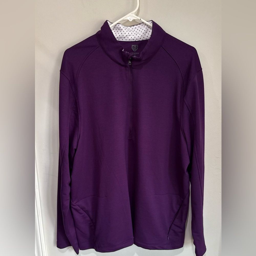 Men's Purple Zip-Up Sweater